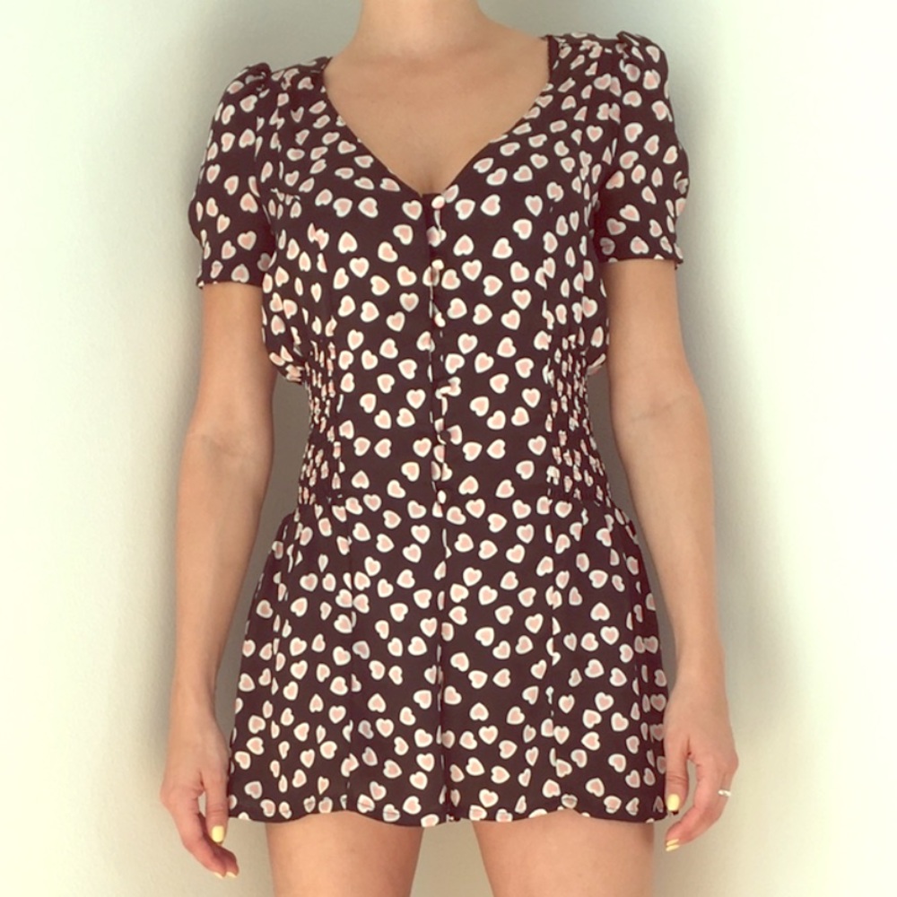 Silky Vintage Hipster Romper